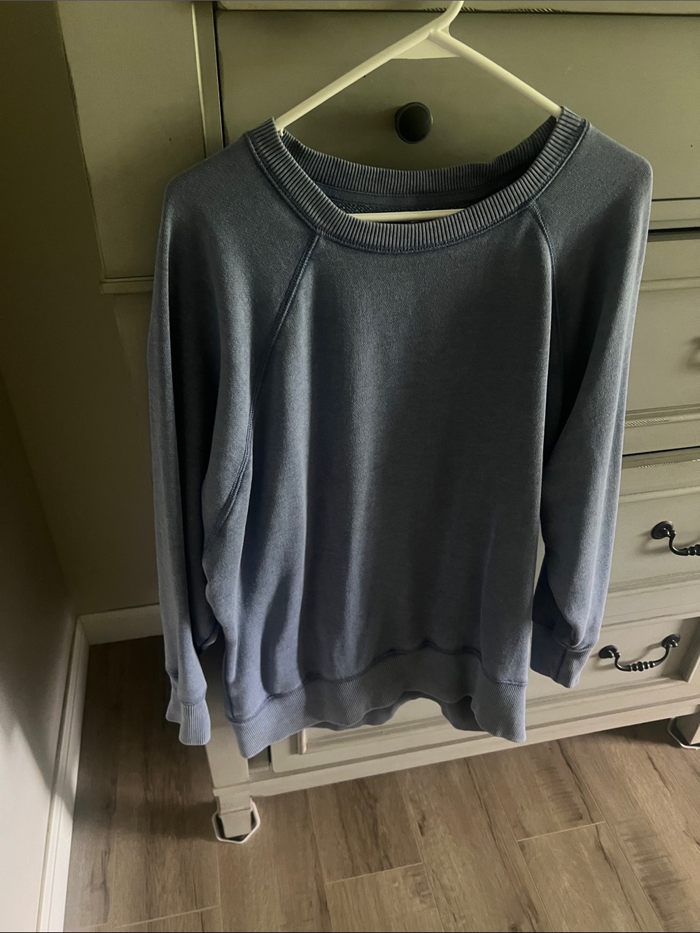 Aerie Crewneck Sweatshirt Small Blue Cozy Lounge Pullover Womens